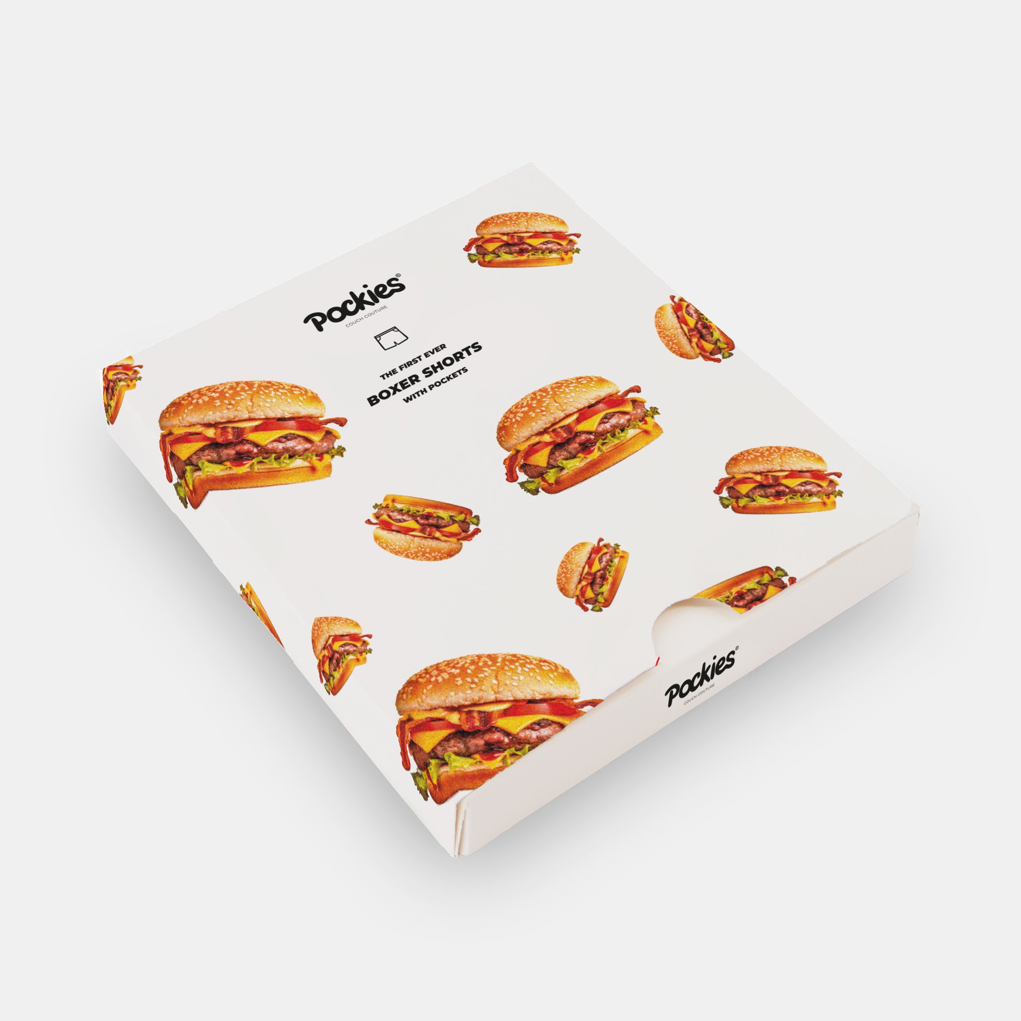 Burger Boxers - White