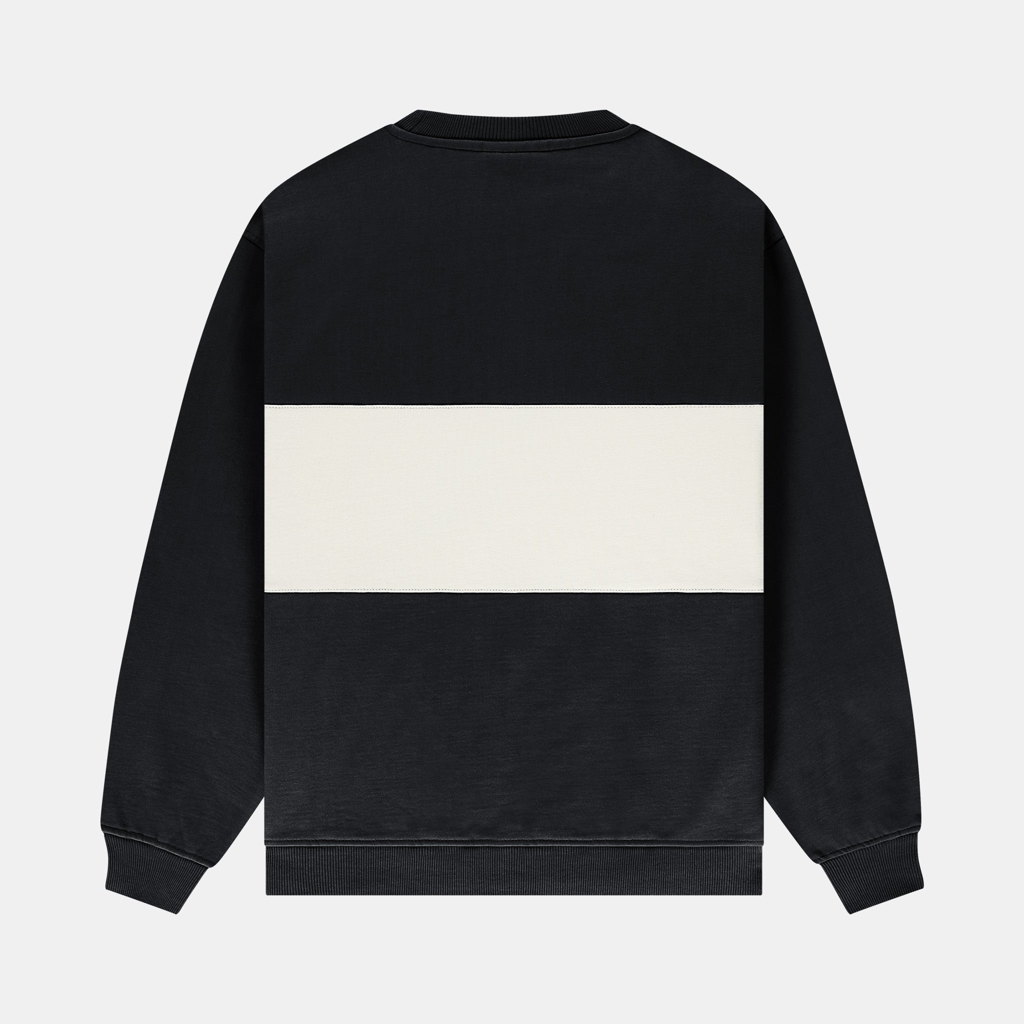 Faux Black Panel Crew