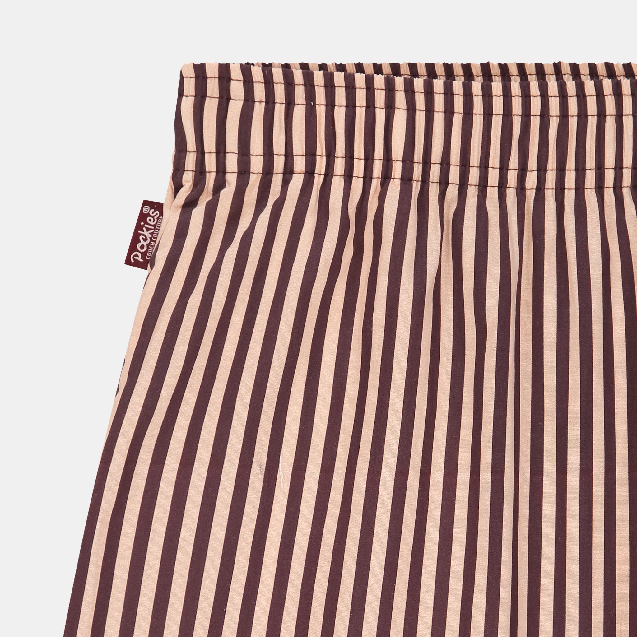 Striped Boyfriend Boxers - Red/Pink