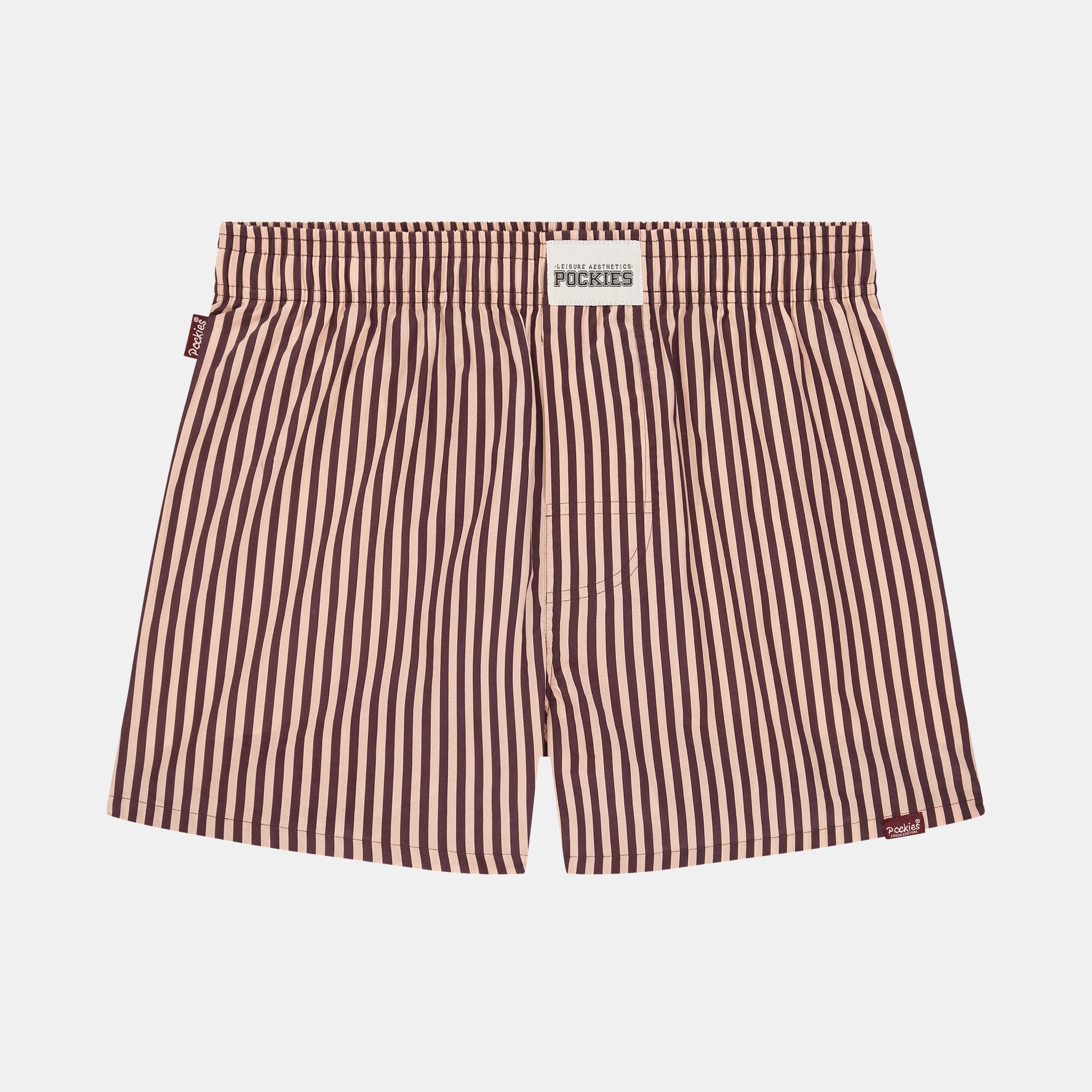 Striped Boyfriend Boxers - Red/Pink
