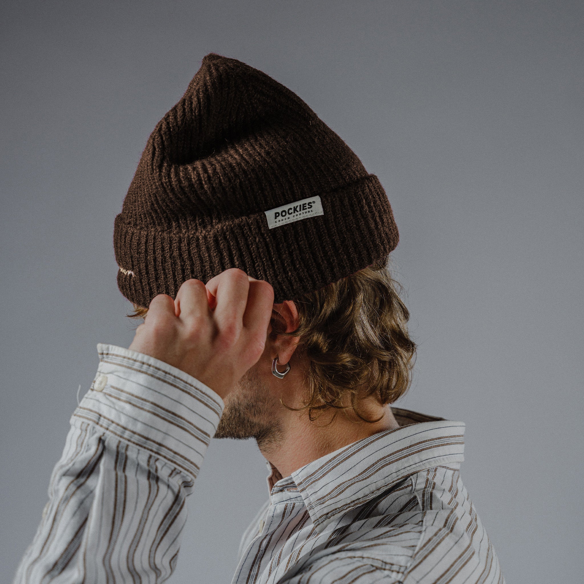 Cabin Beanie - Brown