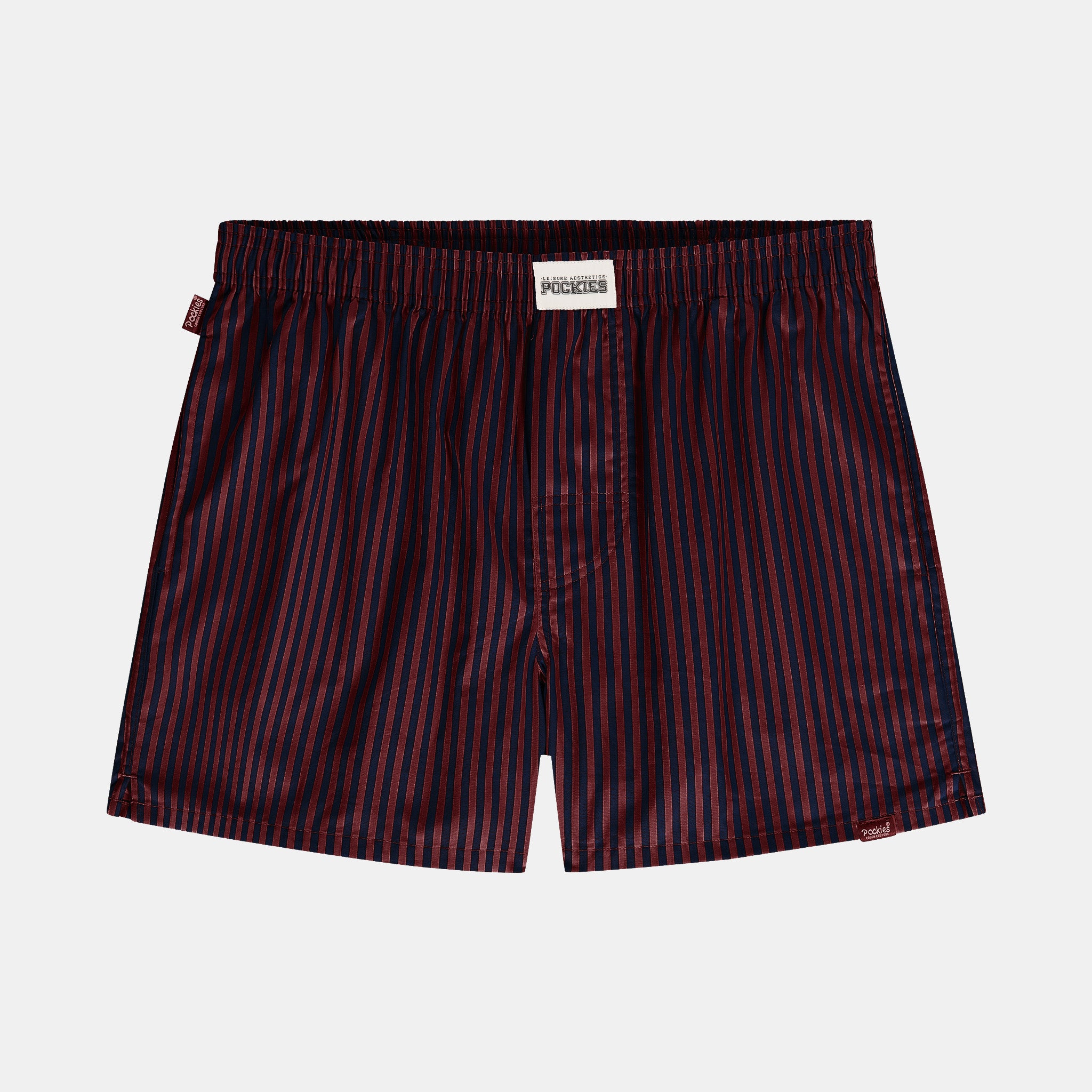 Striped Boyfriend Boxers - Navy/Red