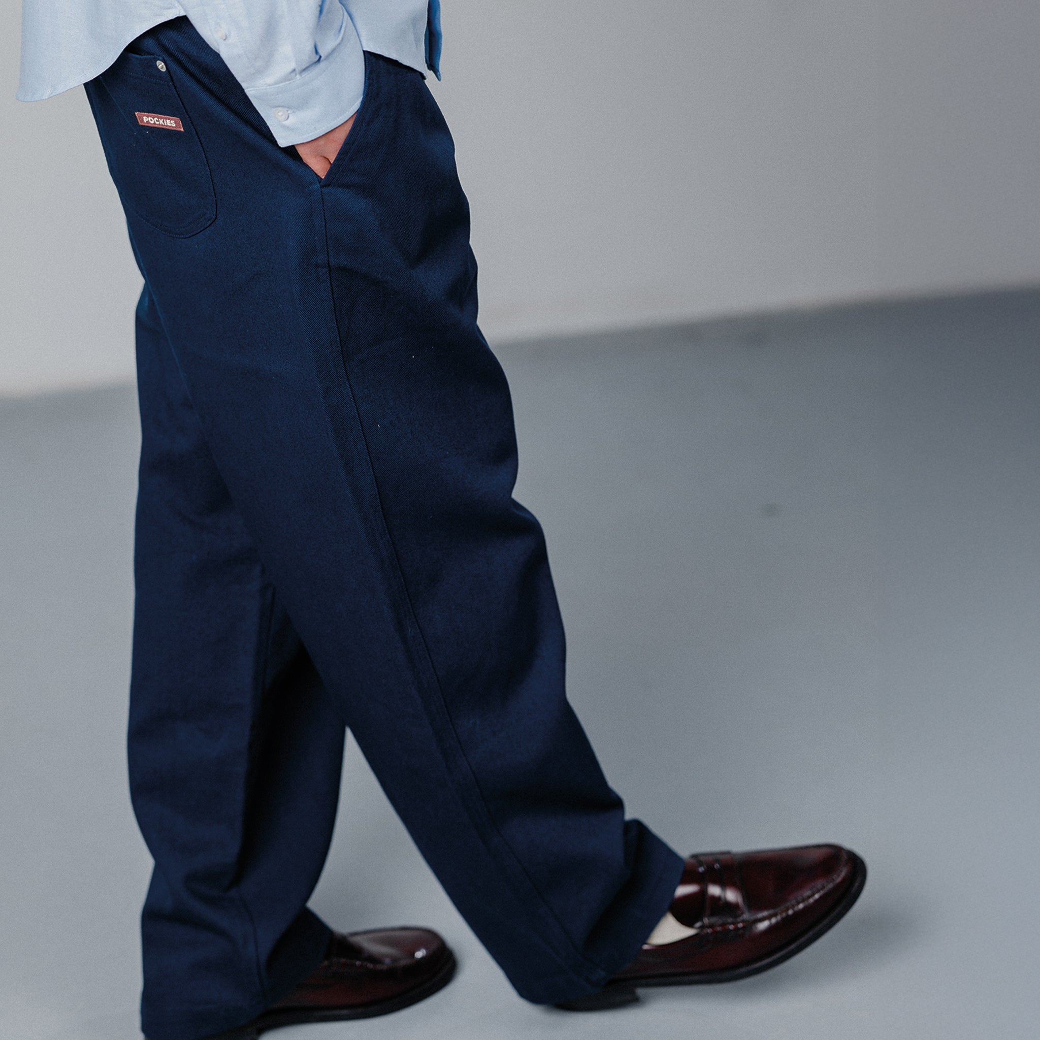 Twill Cottage Trousers - Navy