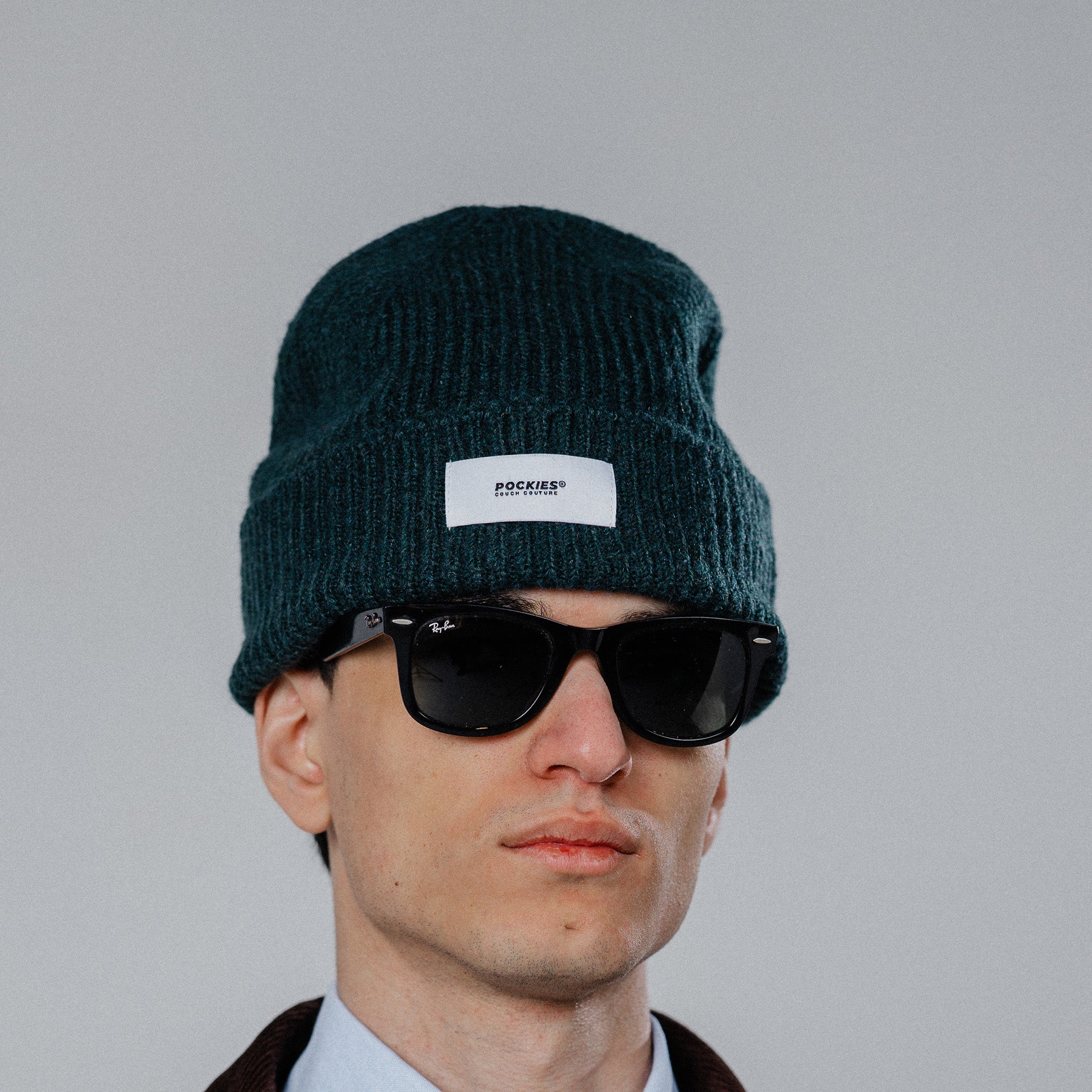 Bold Logo Beanie - Forest Green