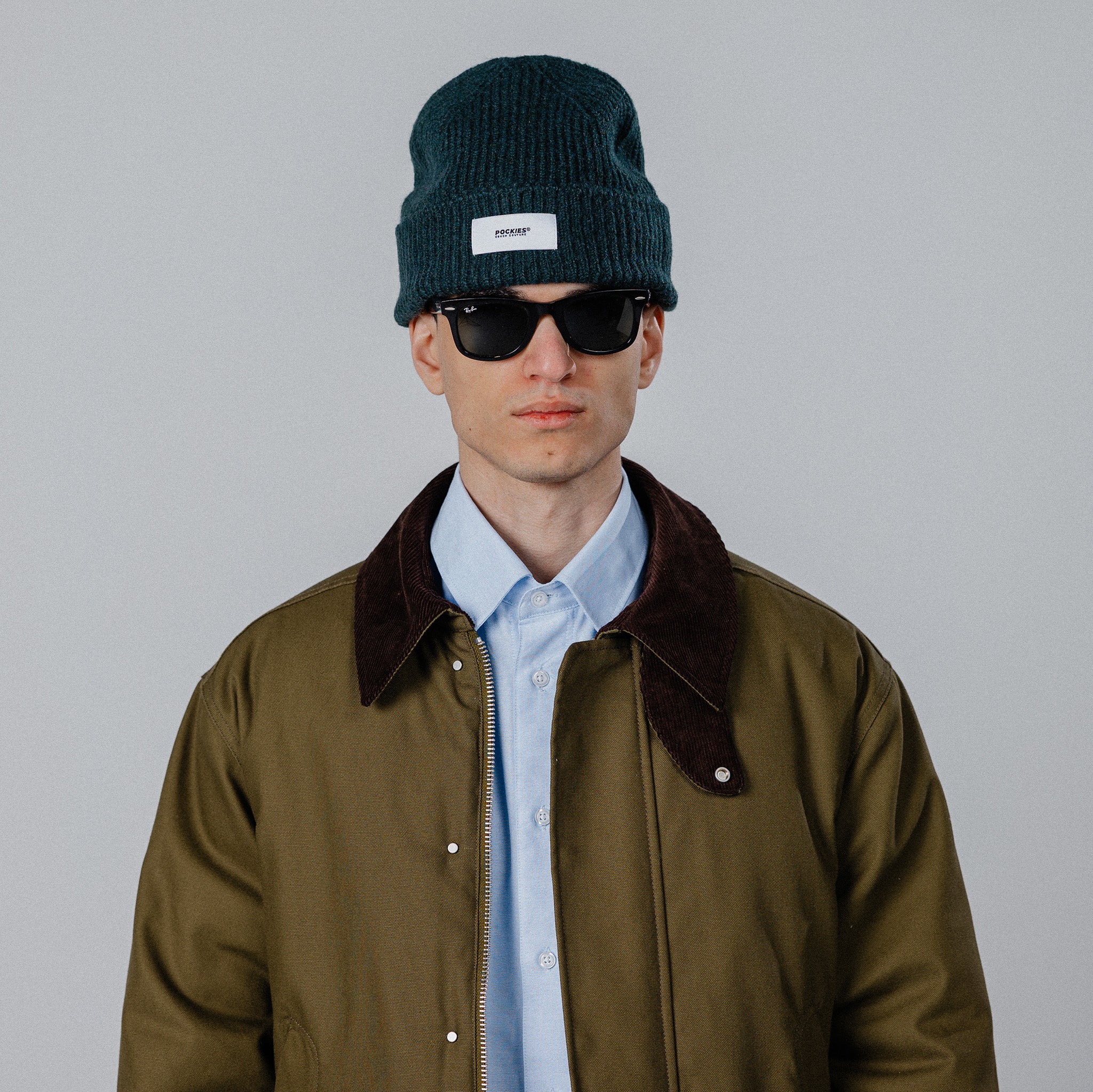 Bold Logo Beanie - Forest Green