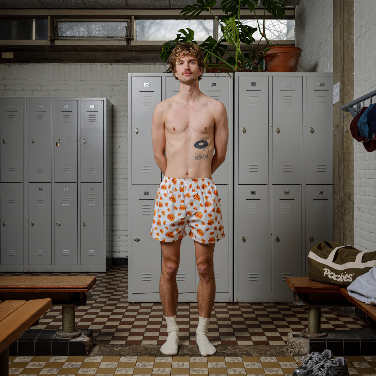Burger Boxers - White