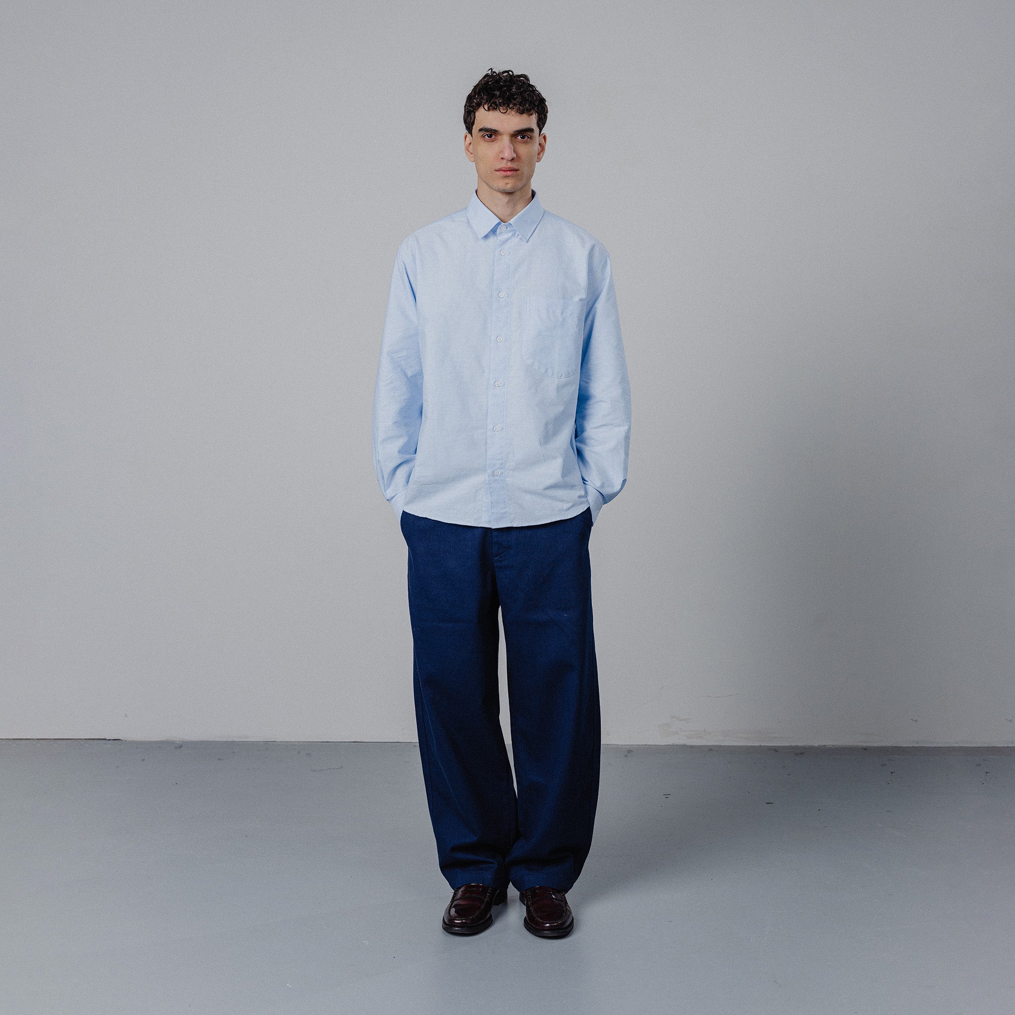 Twill Cottage Trousers - Navy
